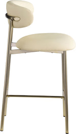 Lupita - Counter Stool With Brushed Gold Frame (Set of 2)
