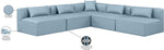 Cube - 5 Piece Modular Corner Armless Sectional