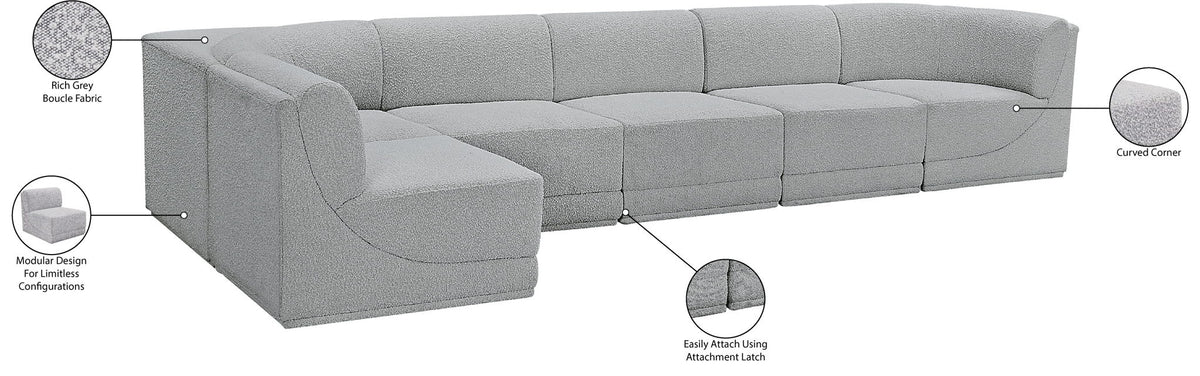 Ollie - 6 Piece Modular Sectional