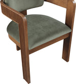 Sacha - Velvet Dining Chair With Brown Base (Set of 2)