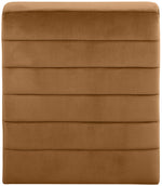 Ivy - Velvet Accent Chair - Saddle
