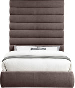 Adam - Linen Fabric Bed With 89" Headboard