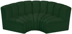 Arc - Boucle Fabric 3 Piece Modular U-Shaped Sofa