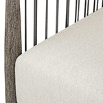 Borneo - Outdoor Lounge Chair - White / Dark Gray