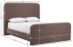 Fira - Chenille Fabric Upholstered Bed