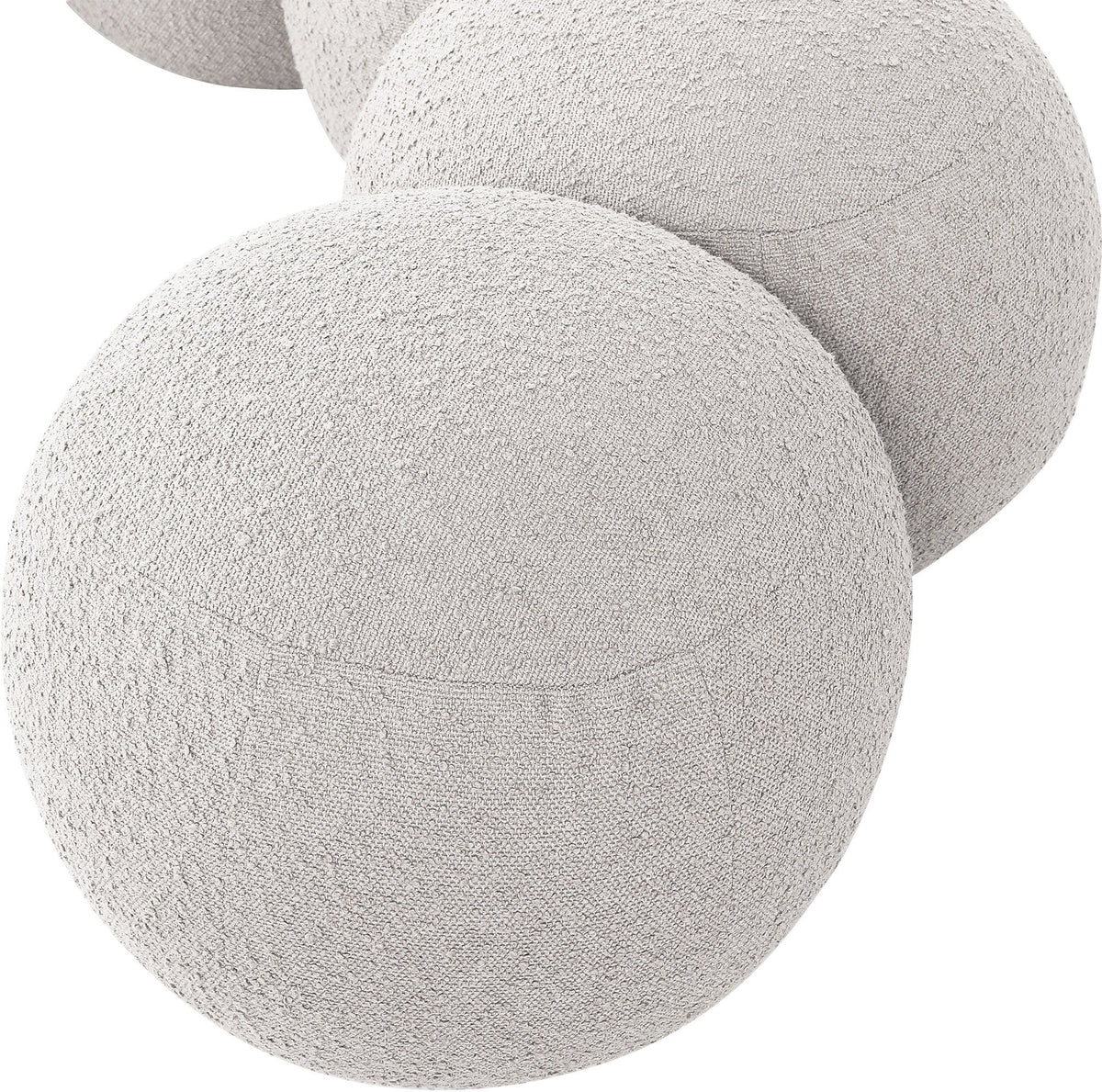 Apollo - Boucle Fabric Bench