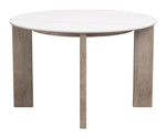 Oceanveil - Round Dining Table - White / Light Brown