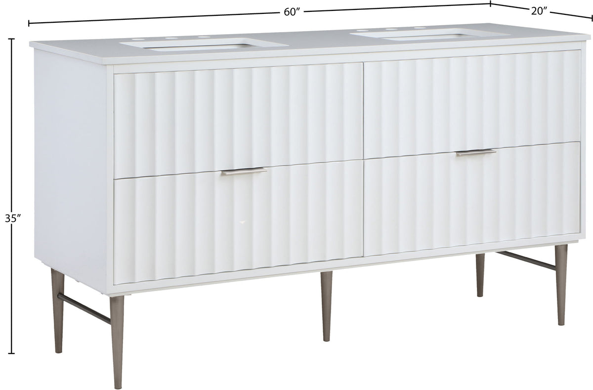 Modernist - Bathroom Vanity With Chrome Legs