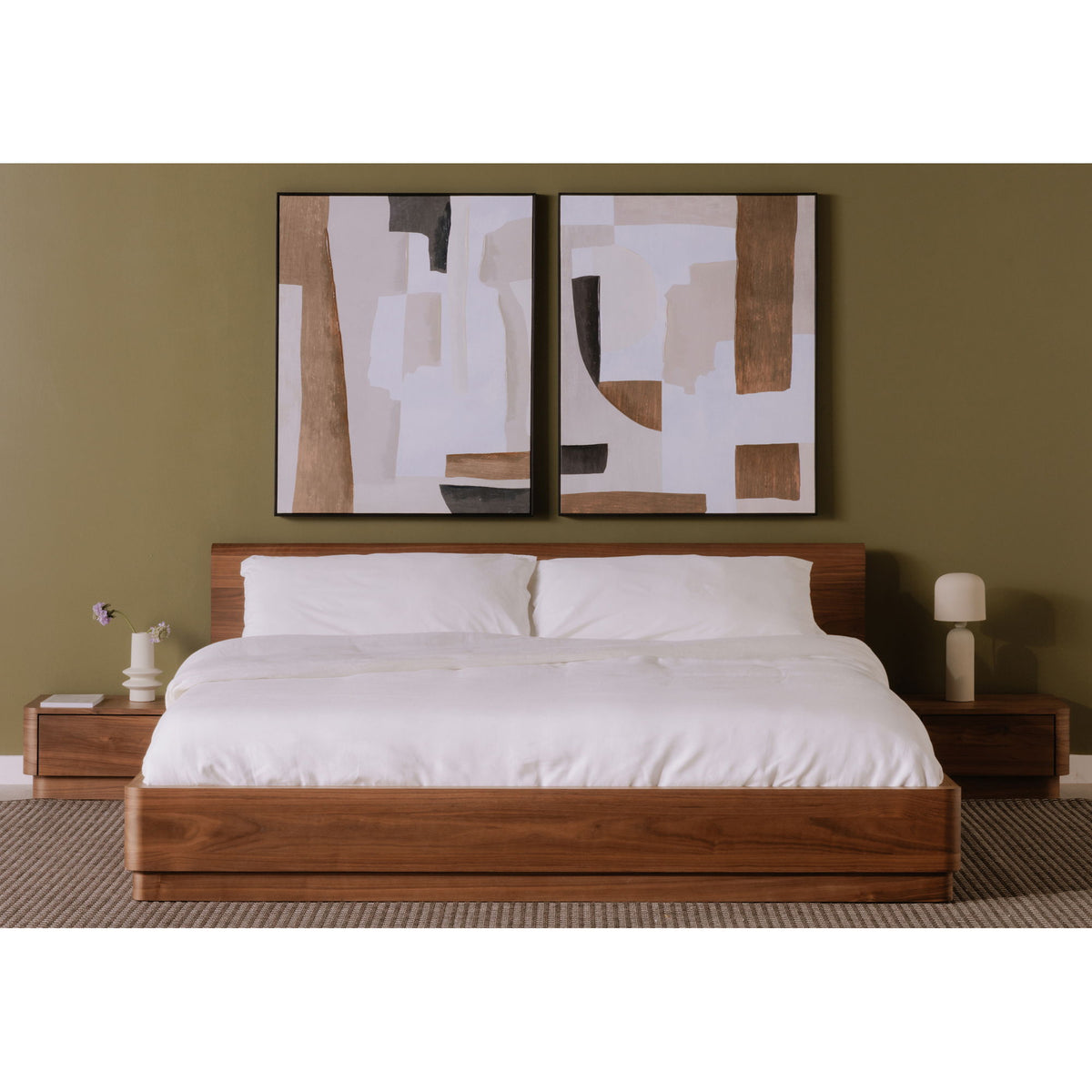 Round Off - Nightstand - Walnut