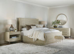Cascade - Round Mirror - Light Brown