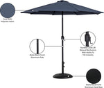 Fiji - Aluminum Patio Umbrella With Round Black Base