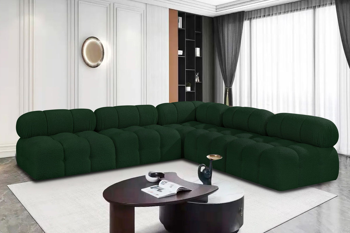 Ames - 5 Piece Fabric Modular Corner Sectional