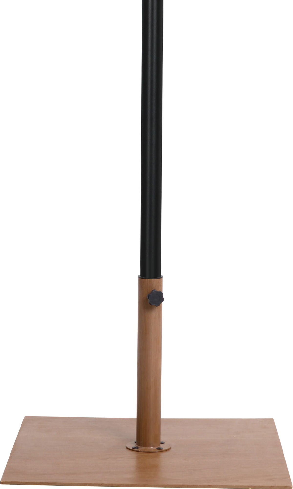Amalfi - Aluminum Patio Umbrella - Light Brown Base / Black Pole