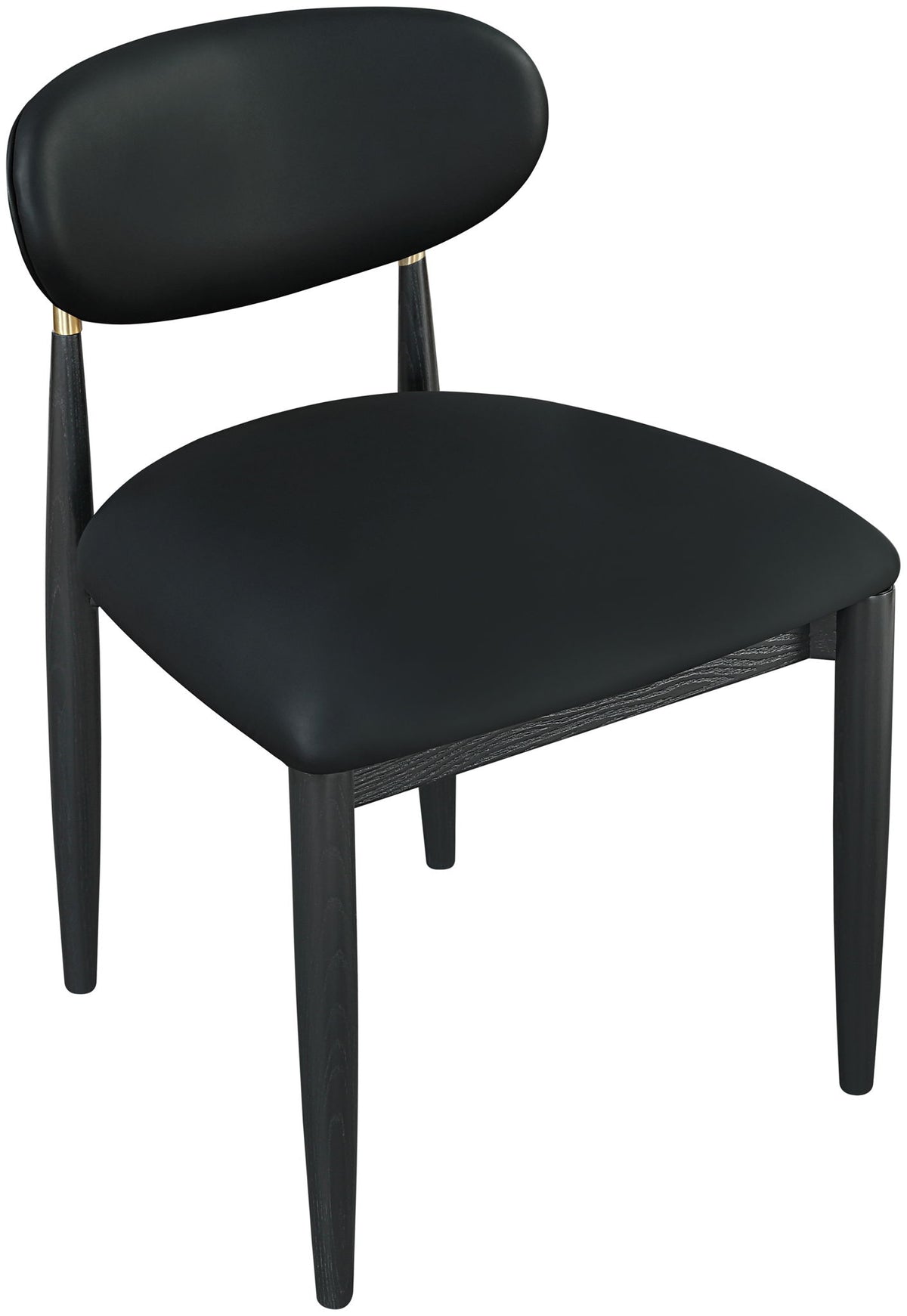 Riccio - Dining Side Chair (Set of 2) - Black And Gold Frame