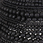 Persephone - Bead 1 Light Pendant - Black