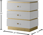 Esme - Side Table - White Lacquer