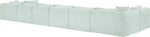 Shaggy - 8 Piece Modular U-Shaped Armless Sectional