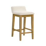 Annikah - Modern Transitional Wood Counter Height Kitchen Bar Stool