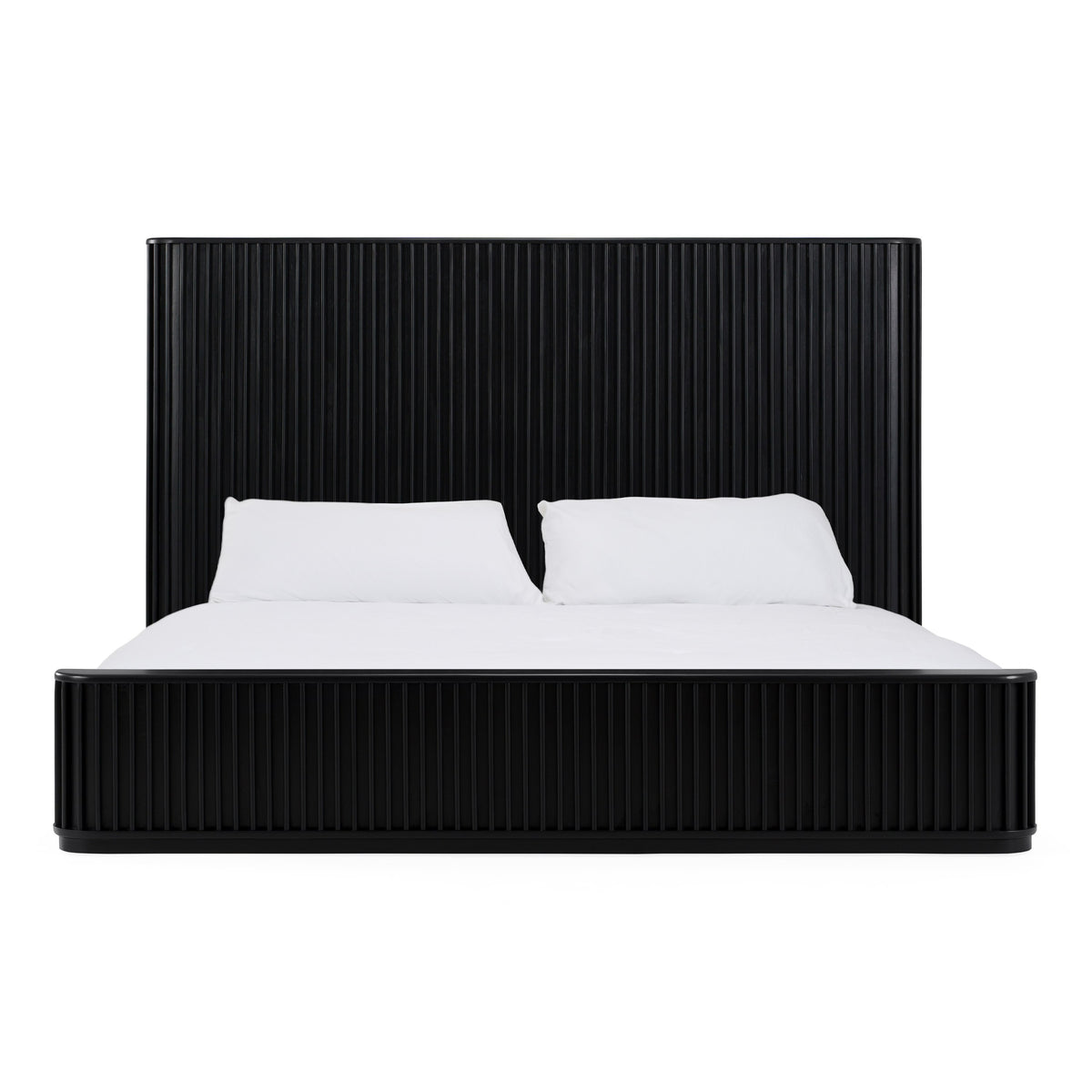 Fields - Modern Black Acacia Bed by VIG Furniture - View 1