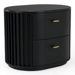 Eastern King Fields - Modern Black Acacia Bedroom Set
