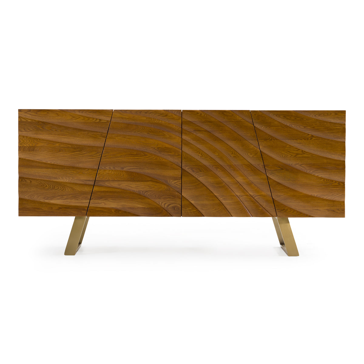Finley Mid-Century Walnut & Gold Buffet by VIG Furniture - View 1
