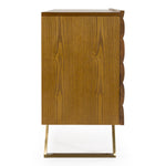 Finley Mid-Century Walnut & Gold Buffet by VIG Furniture - View 6