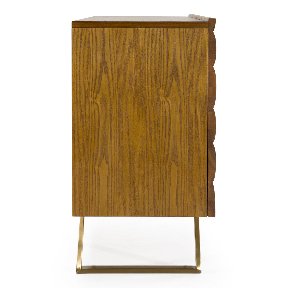 Finley Mid-Century Walnut & Gold Buffet by VIG Furniture - View 6
