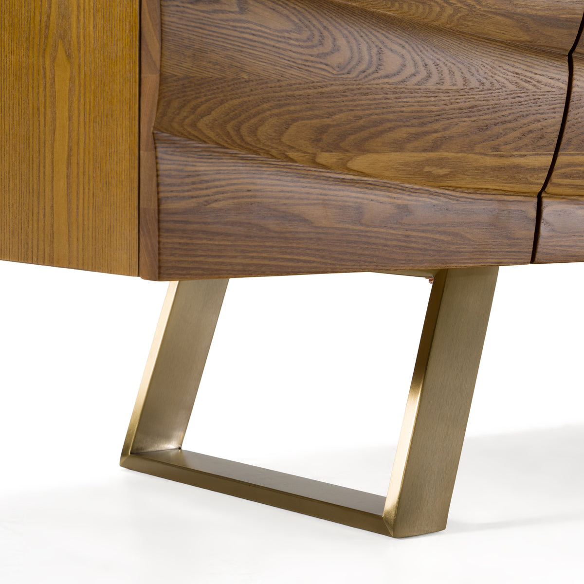 Finley Mid-Century Walnut & Gold Buffet by VIG Furniture - View 11