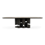 Finsbury - Modern Ceramic + Dark Grey Brass Oval Dining Table by VIG Furniture - View 1