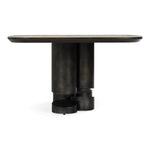 Finsbury - Modern Ceramic + Dark Grey Brass Oval Dining Table by VIG Furniture - View 3