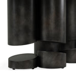 Finsbury - Modern Ceramic + Dark Grey Brass Oval Dining Table by VIG Furniture - View 5