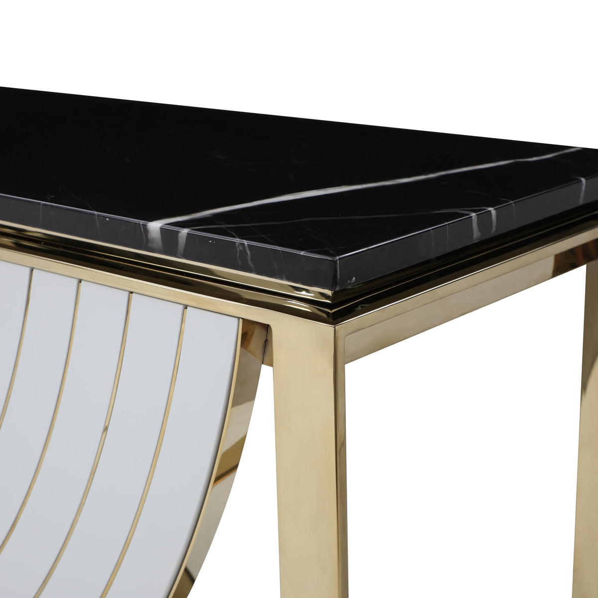 Flavio - Gold + Marble Console Table by VIG Furniture - View 7