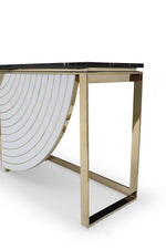 Flavio - Gold + Marble Console Table by VIG Furniture - View 5