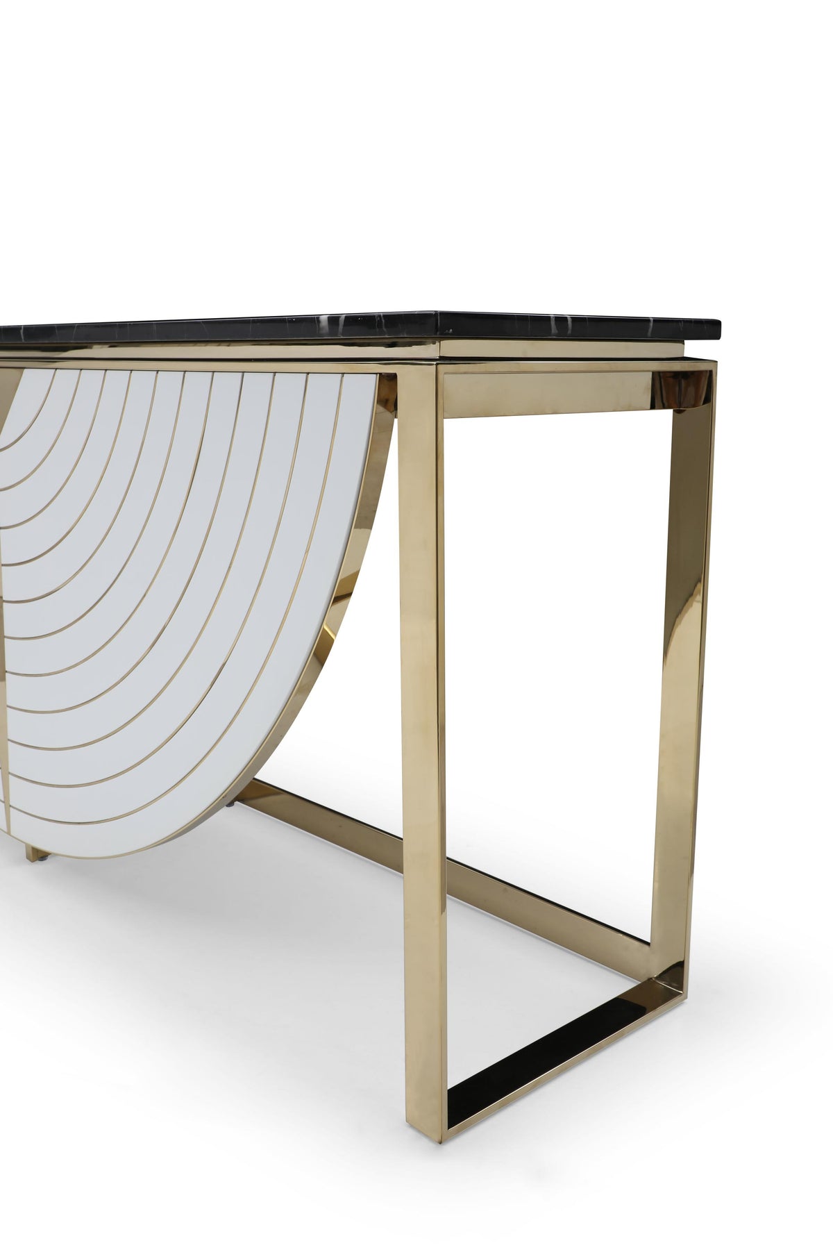 Flavio - Gold + Marble Console Table by VIG Furniture - View 5