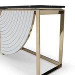 Flavio - Gold + Marble Console Table by VIG Furniture - View 8