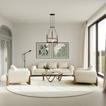 Lassen - Modern Glass & Walnut Coffee Table by VIG Furniture - View 2