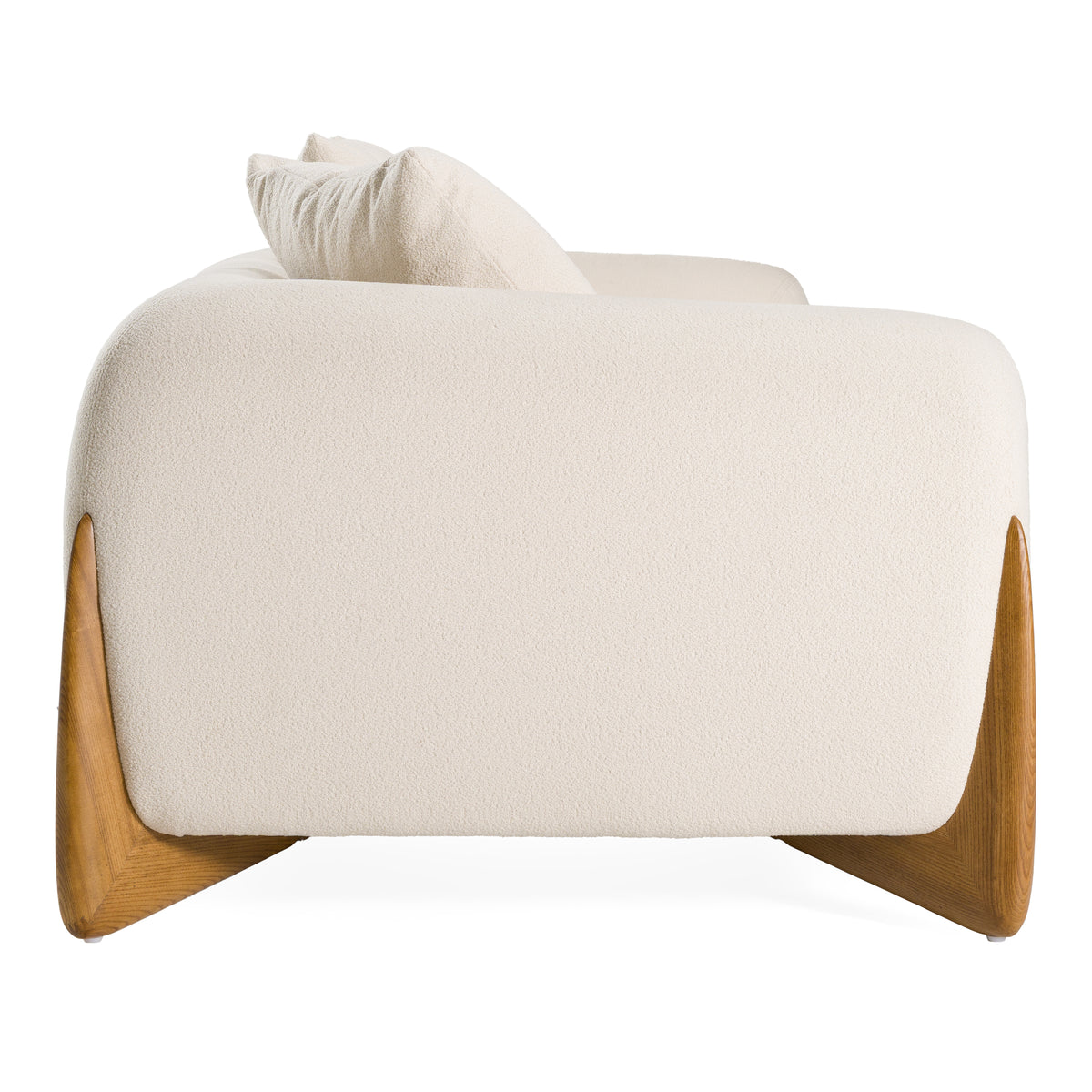 Fleury - Contemporary Cream Fabric and Walnut Sofa by VIG Furniture - View 4