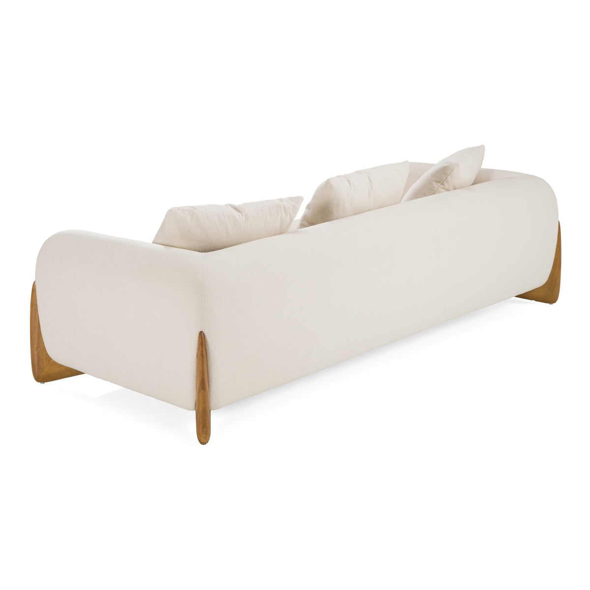 Fleury - Contemporary Cream Fabric and Walnut Sofa by VIG Furniture - View 8