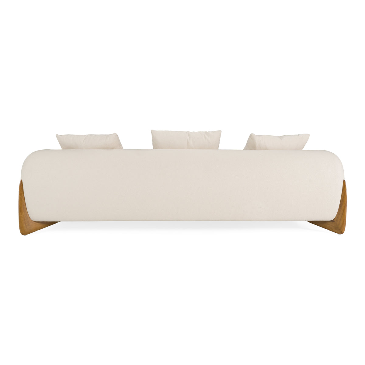 Fleury - Contemporary Cream Fabric and Walnut Sofa by VIG Furniture - View 5