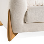 Fleury - Contemporary Cream Fabric and Walnut Sofa by VIG Furniture - View 7