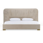 Florence - Modern Beige Velvet + Gold Bed by VIG Furniture - View 1