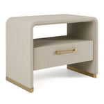 Florence - Modern Beige Velvet + Leatherette Bedroom Set by VIG Furniture - View 11