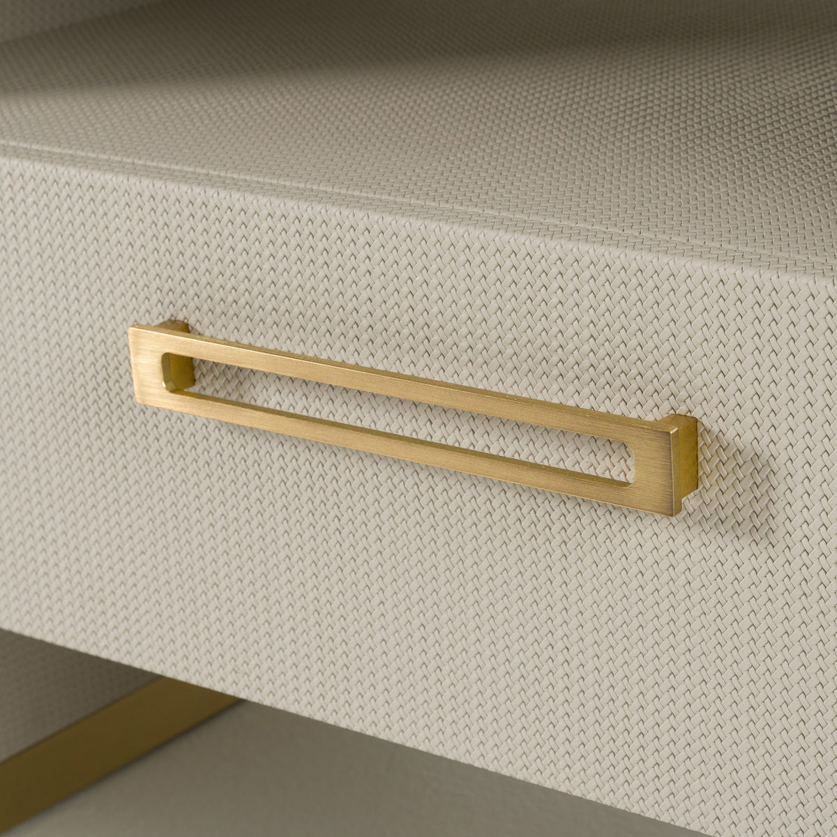 Florence - Modern Beige Leatherette + Gold Nightstand by VIG Furniture - View 3