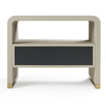 Florence - Modern Beige Leatherette + Gold Nightstand by VIG Furniture - View 5
