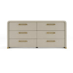 Florence - Modern Beige Leatherette + Gold Dresser by VIG Furniture - View 1