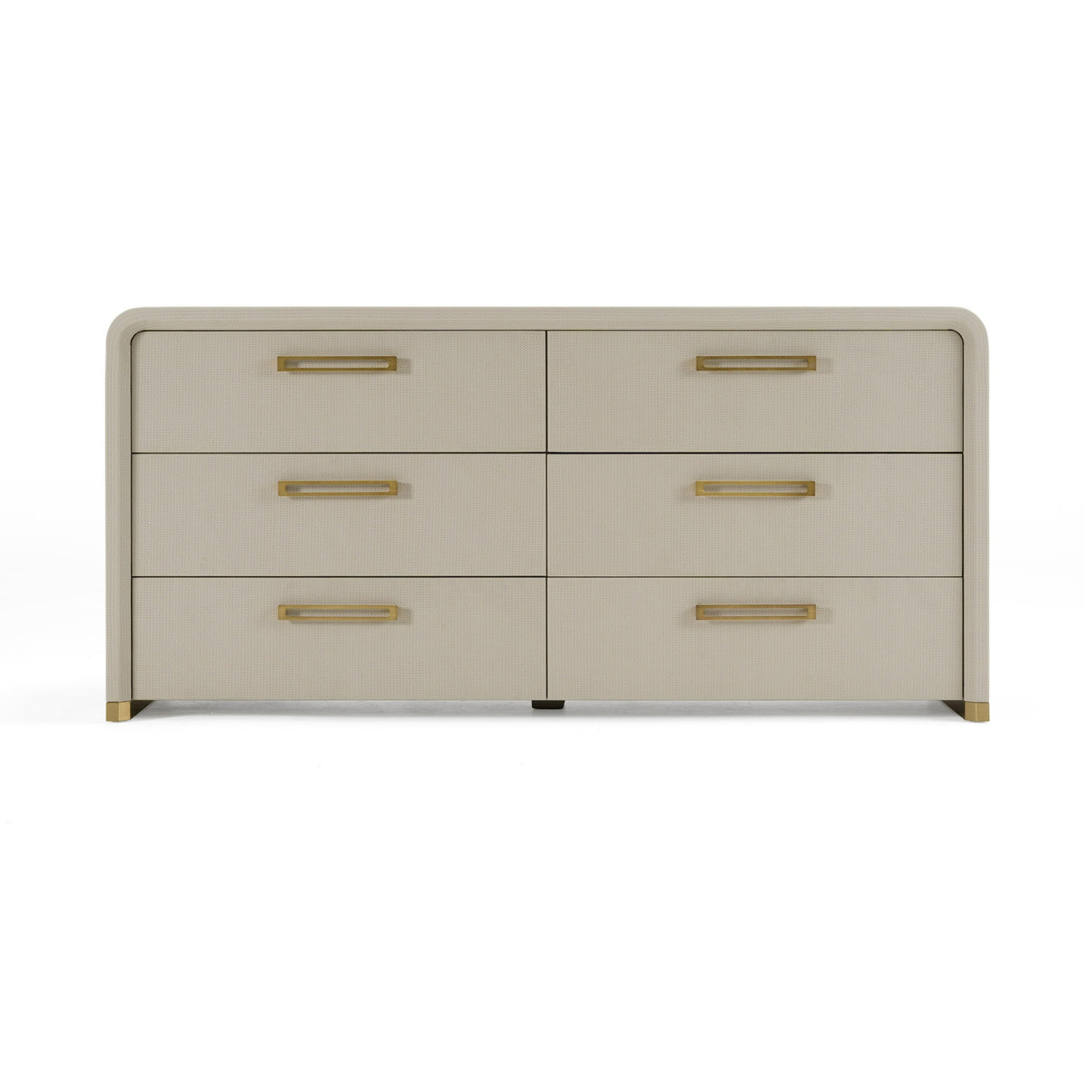 Florence - Modern Beige Leatherette + Gold Dresser by VIG Furniture - View 1