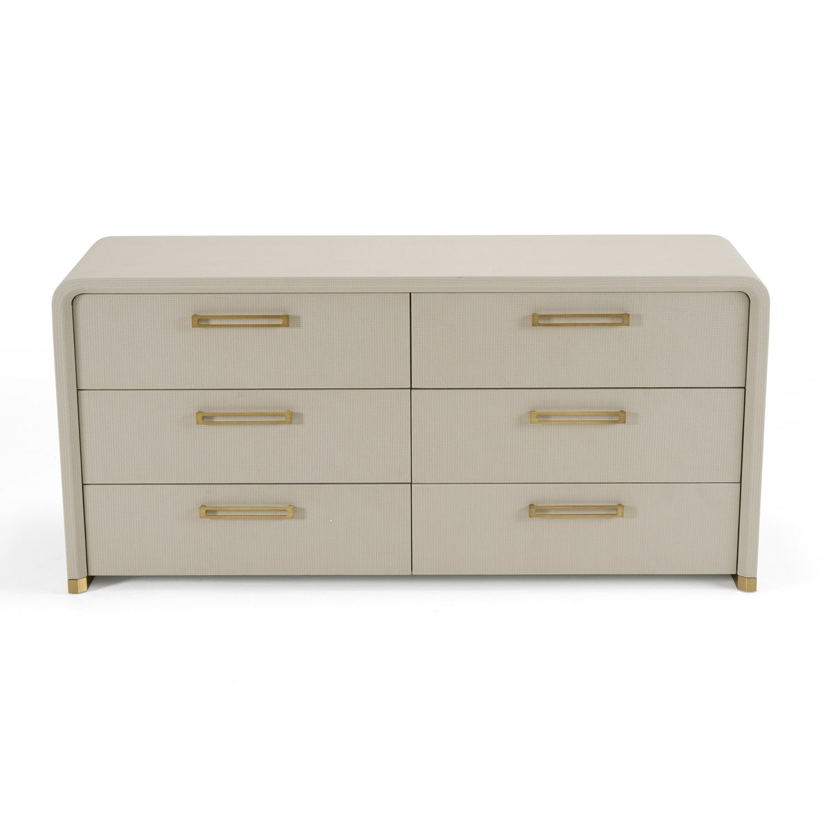 Florence - Modern Beige Leatherette + Gold Dresser by VIG Furniture - View 2