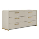 Florence - Modern Beige Leatherette + Gold Dresser by VIG Furniture - View 8