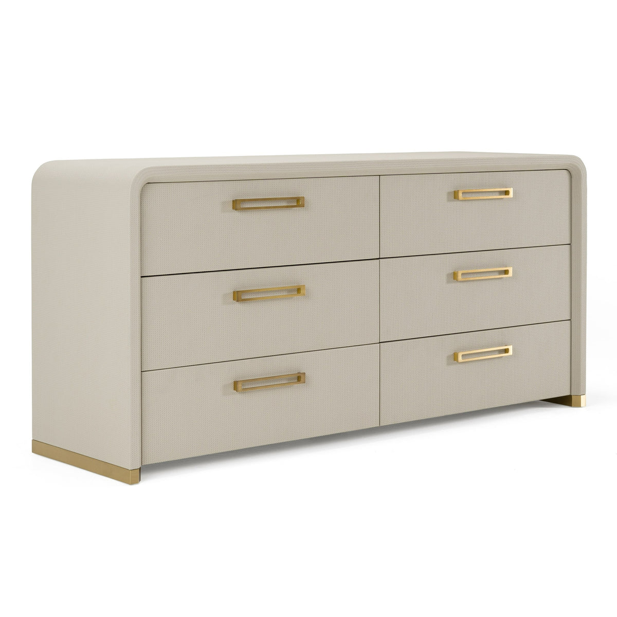 Florence - Modern Beige Leatherette + Gold Dresser by VIG Furniture - View 8