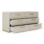 Florence - Modern Beige Leatherette + Gold Dresser by VIG Furniture - View 9